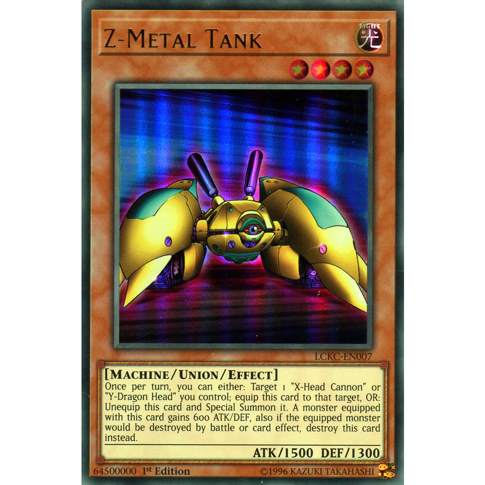 Z-Metal Tank LCKC-EN007 Yu-Gi-Oh! Card from the Legendary Collection Kaiba Mega Pack Set