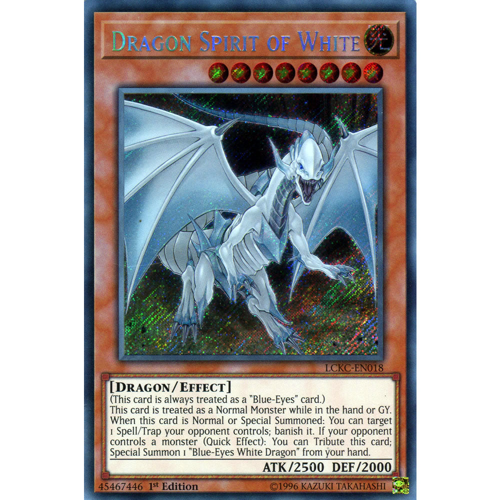Dragon Spirit of White LCKC-EN018 Yu-Gi-Oh! Card from the Legendary Collection Kaiba Mega Pack Set