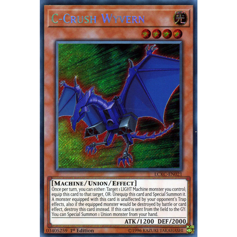 C-Crush Wyvern LCKC-EN021 Yu-Gi-Oh! Card from the Legendary Collection Kaiba Mega Pack Set