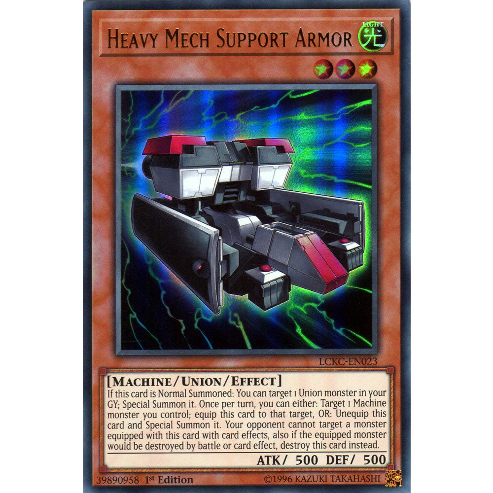Heavy Mech Support Armor LCKC-EN023 Yu-Gi-Oh! Card from the Legendary Collection Kaiba Mega Pack Set