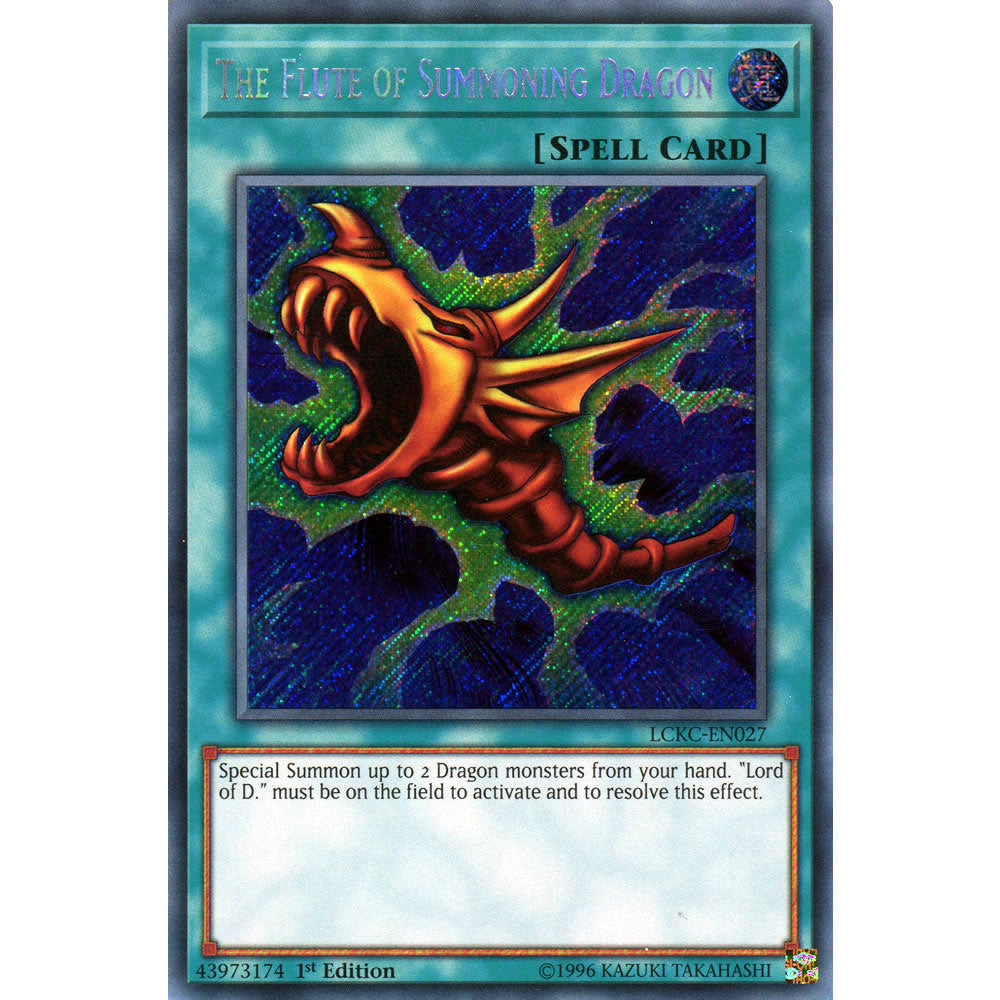 The Flute of Summoning Dragon LCKC-EN027 Yu-Gi-Oh! Card from the Legendary Collection Kaiba Mega Pack Set
