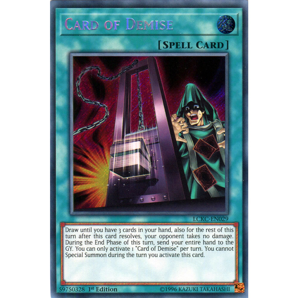 Card of Demise LCKC-EN029 Yu-Gi-Oh! Card from the Legendary Collection Kaiba Mega Pack Set