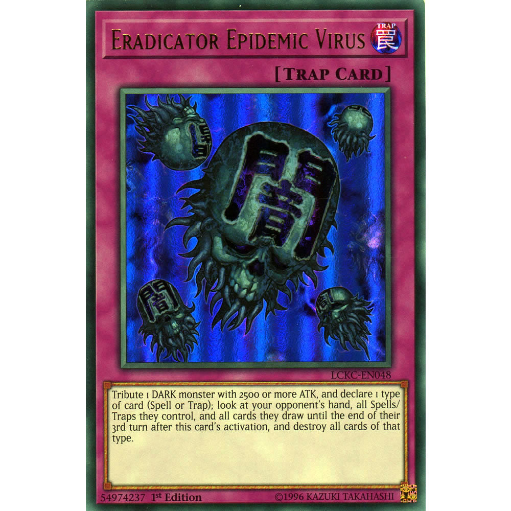 Eradicator Epidemic Virus LCKC-EN048 Yu-Gi-Oh! Card from the Legendary Collection Kaiba Mega Pack Set