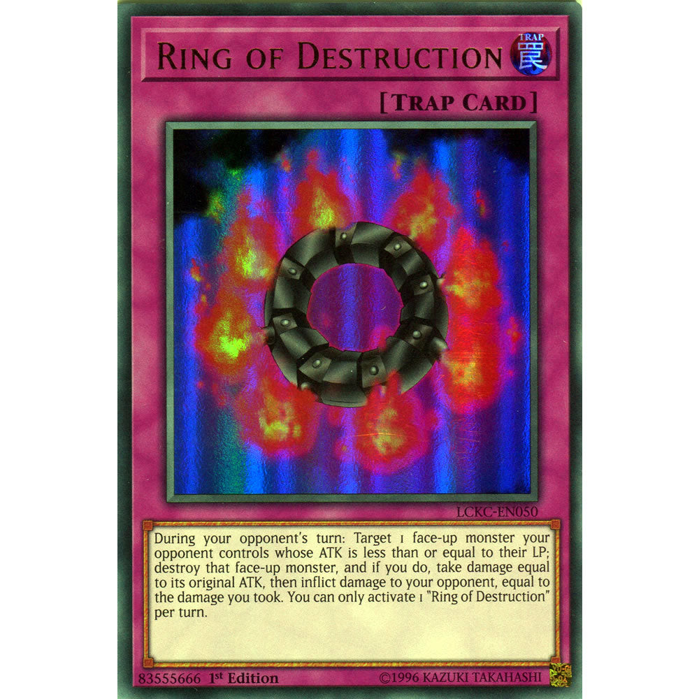 Ring of Destruction LCKC-EN050 Yu-Gi-Oh! Card from the Legendary Collection Kaiba Mega Pack Set
