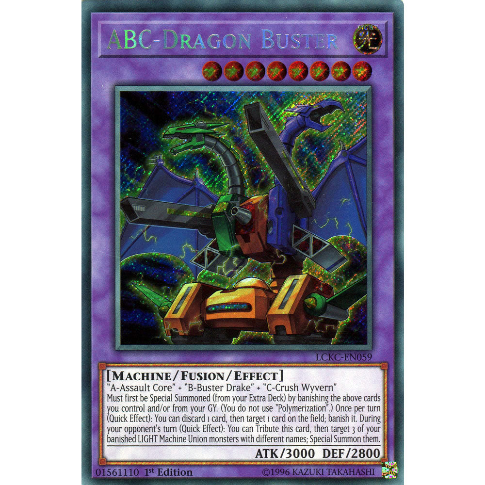 ABC-Dragon Buster LCKC-EN059 Yu-Gi-Oh! Card from the Legendary Collection Kaiba Mega Pack Set