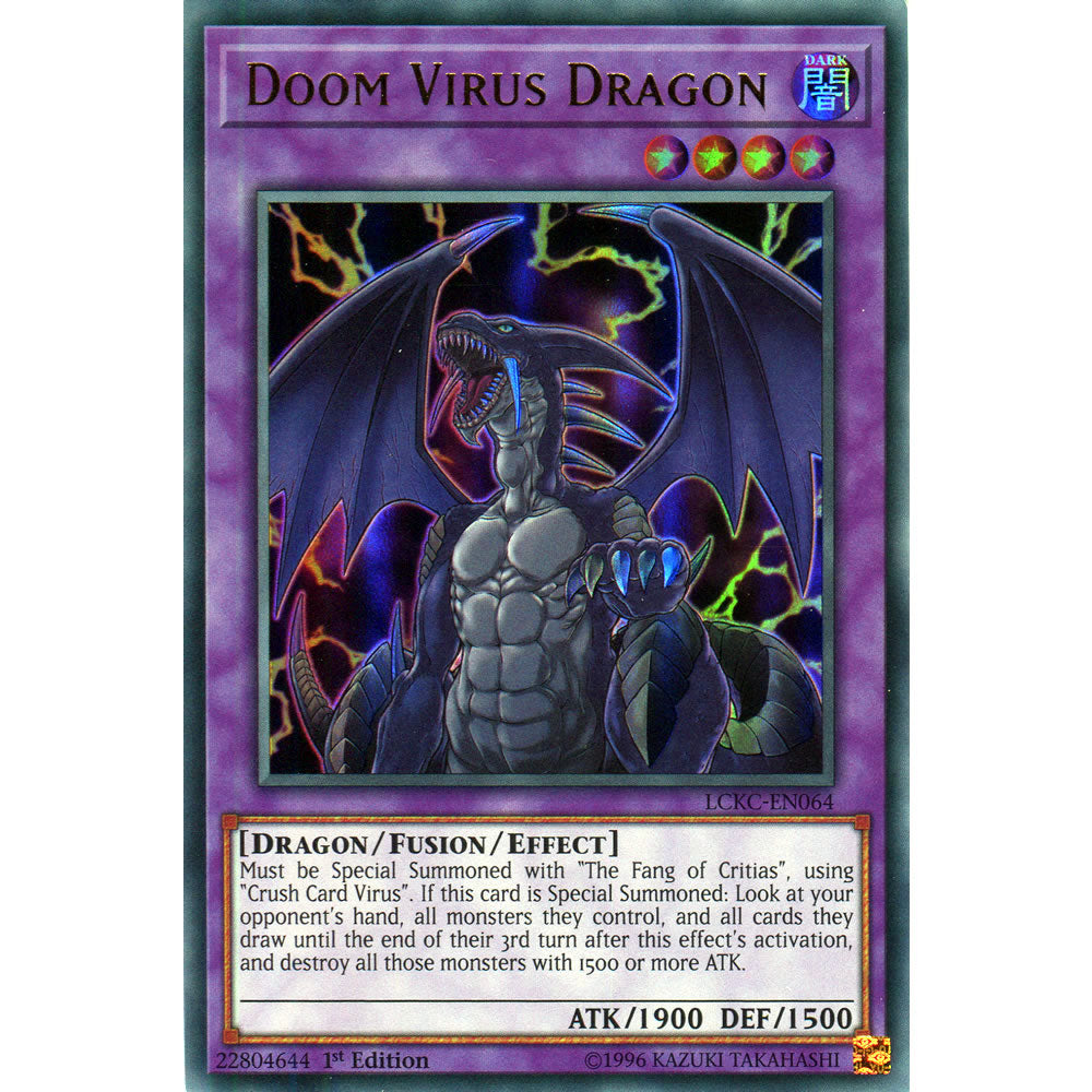 Doom Virus Dragon LCKC-EN064 Yu-Gi-Oh! Card from the Legendary Collection Kaiba Mega Pack Set