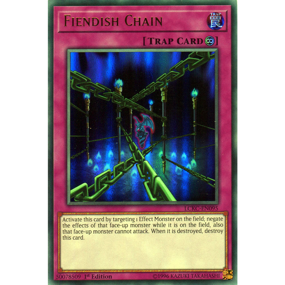 Fiendish Chain LCKC-EN095 Yu-Gi-Oh! Card from the Legendary Collection Kaiba Mega Pack Set