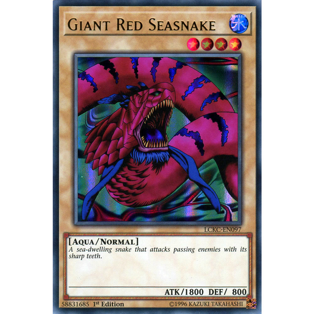 Giant Red Seasnake LCKC-EN097 Yu-Gi-Oh! Card from the Legendary Collection Kaiba Mega Pack Set