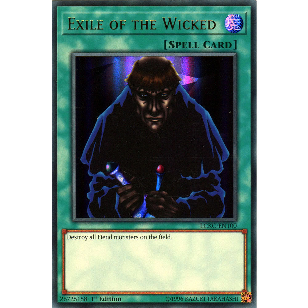 Exile of the Wicked LCKC-EN100 Yu-Gi-Oh! Card from the Legendary Collection Kaiba Mega Pack Set