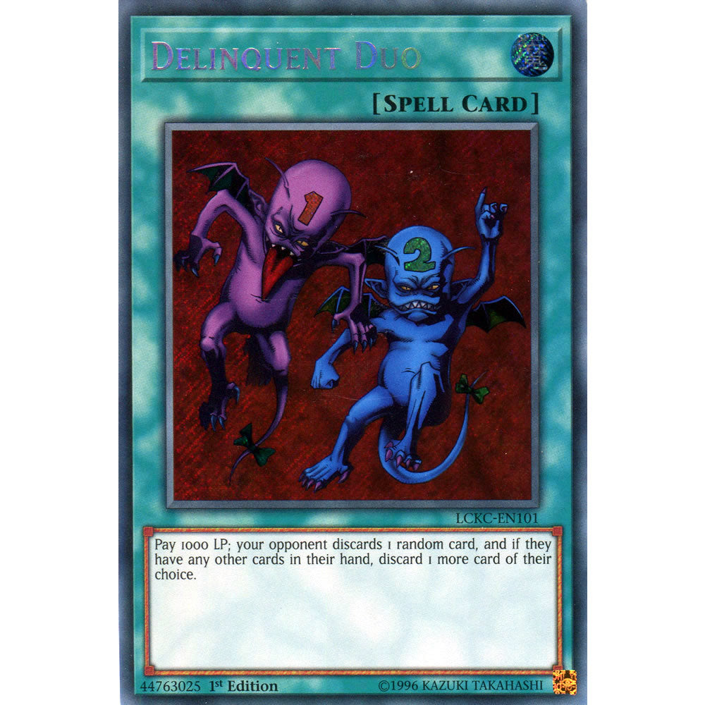Delinquent Duo LCKC-EN101 Yu-Gi-Oh! Card from the Legendary Collection Kaiba Mega Pack Set