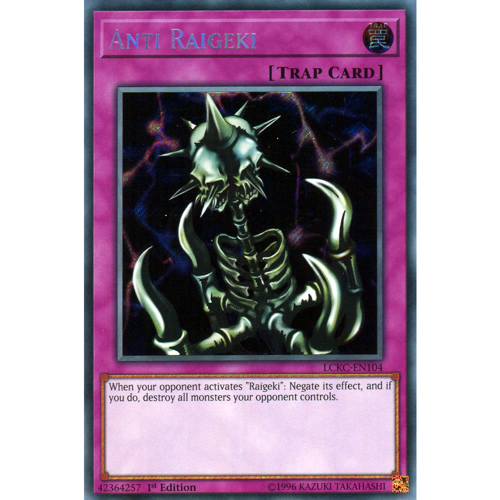 Anti Raigeki LCKC-EN104 Yu-Gi-Oh! Card from the Legendary Collection Kaiba Mega Pack Set