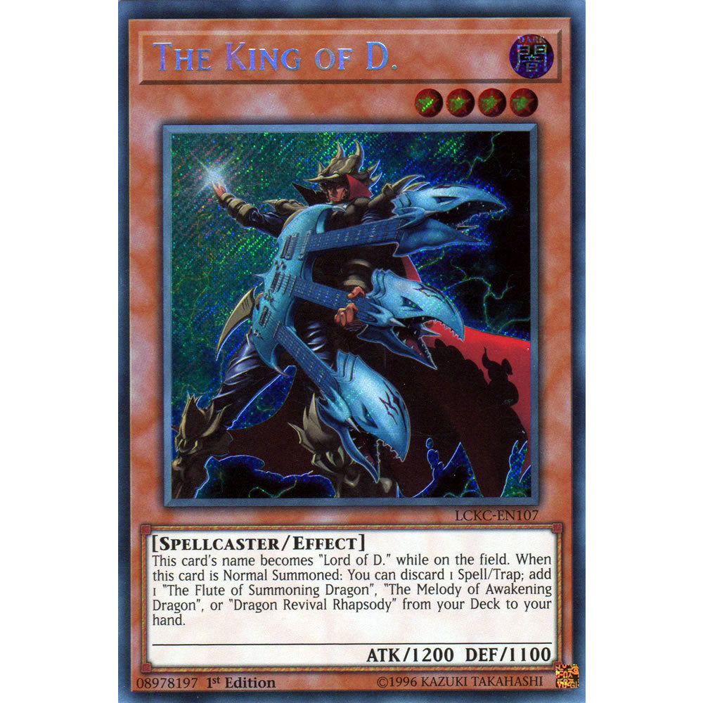 The King of D. LCKC-EN107 Yu-Gi-Oh! Card from the Legendary Collection Kaiba Mega Pack Set