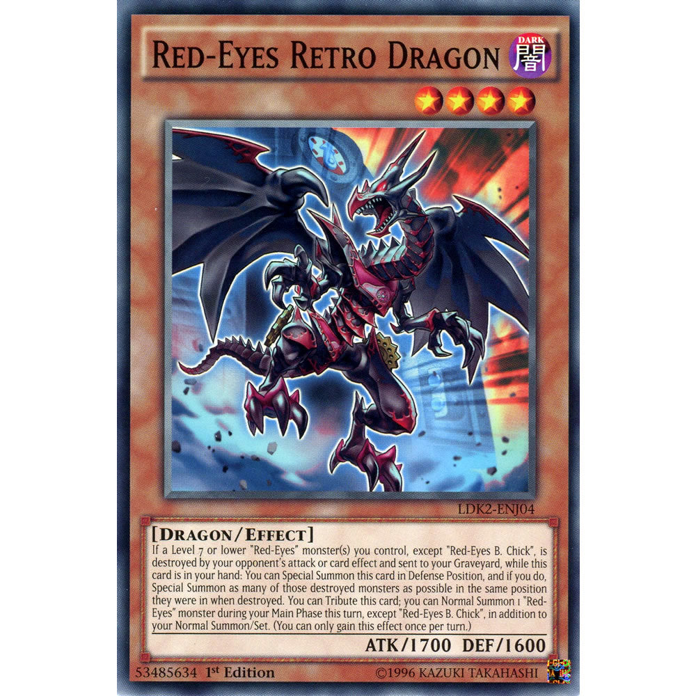 Red-Eyes Retro Dragon LDK2-ENJ04 Yu-Gi-Oh! Card from the Legendary Decks 2 Set