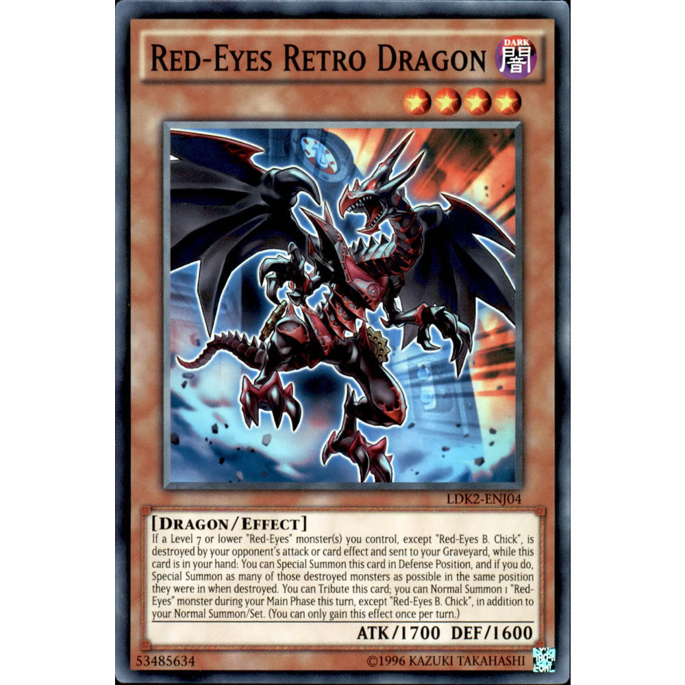 Red-Eyes Retro Dragon LDK2-ENJ04 Yu-Gi-Oh! Card from the Legendary Decks 2 Set