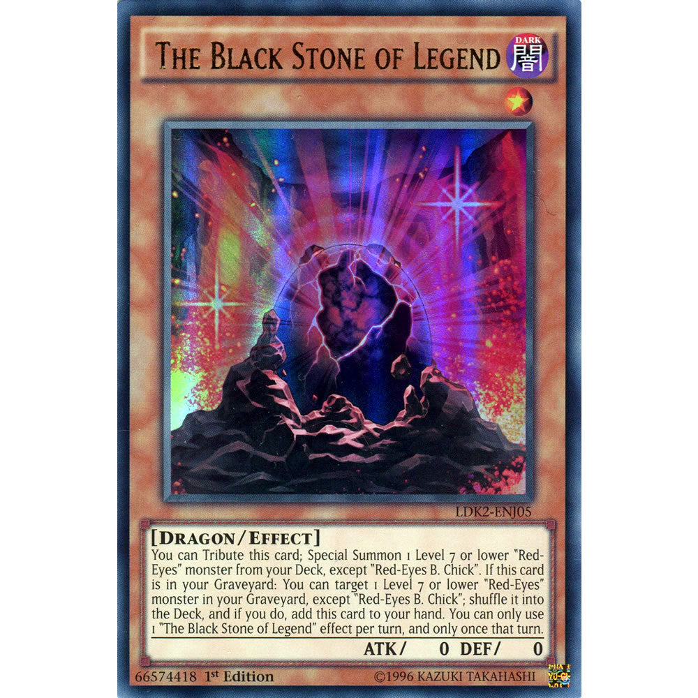 The Black Stone of Legend LDK2-ENJ05 Yu-Gi-Oh! Card from the Legendary Decks 2 Set