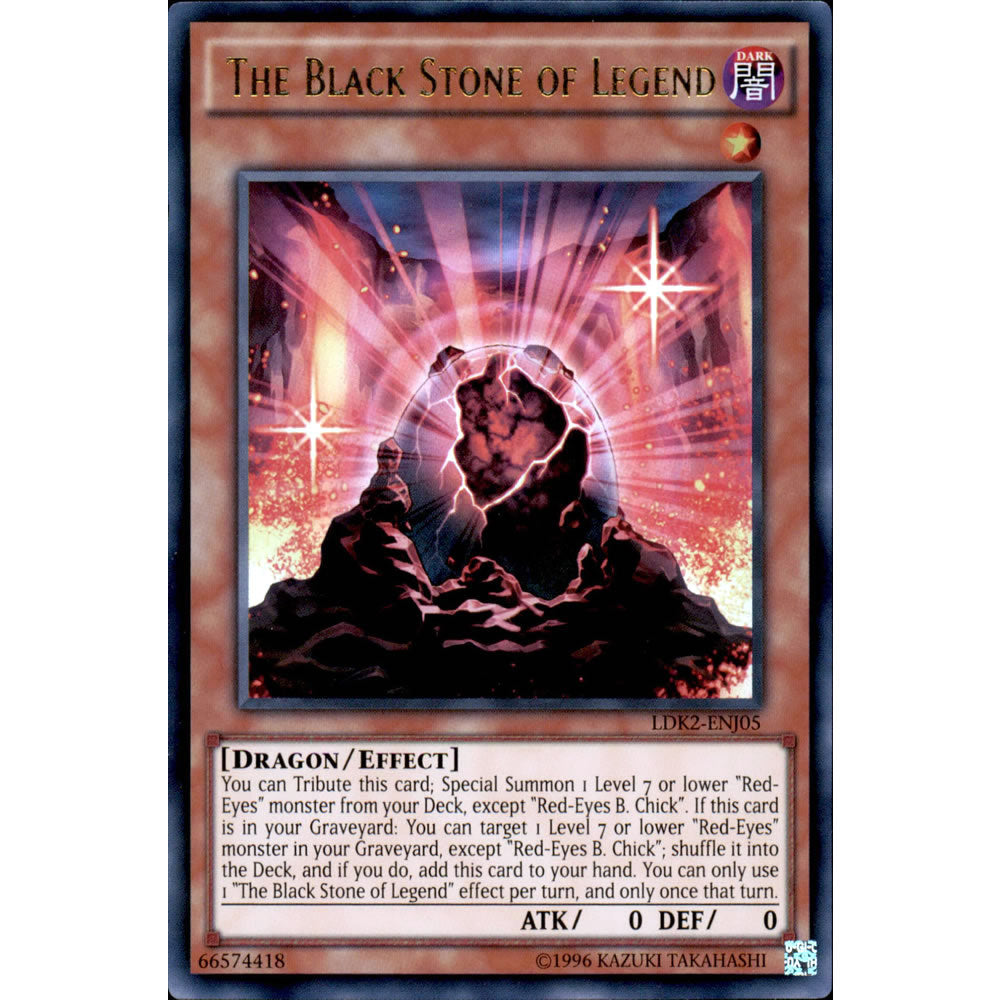 The Black Stone of Legend LDK2-ENJ05 Yu-Gi-Oh! Card from the Legendary Decks 2 Set