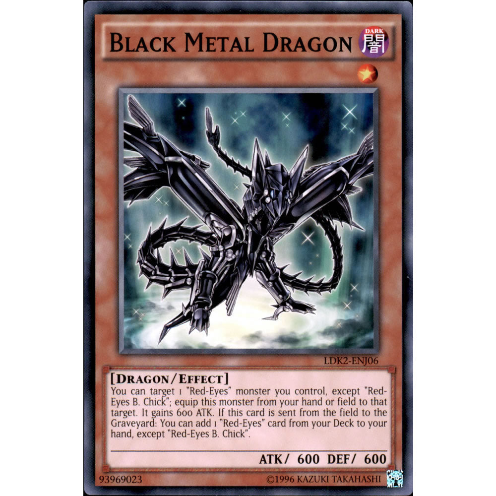 Black Metal Dragon LDK2-ENJ06 Yu-Gi-Oh! Card from the Legendary Decks 2 Set