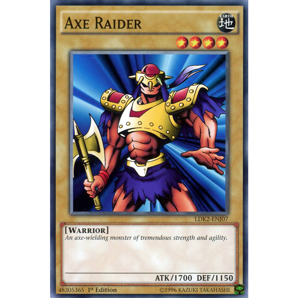 Axe Raider LDK2-ENJ07 Yu-Gi-Oh! Card from the Legendary Decks 2 Set