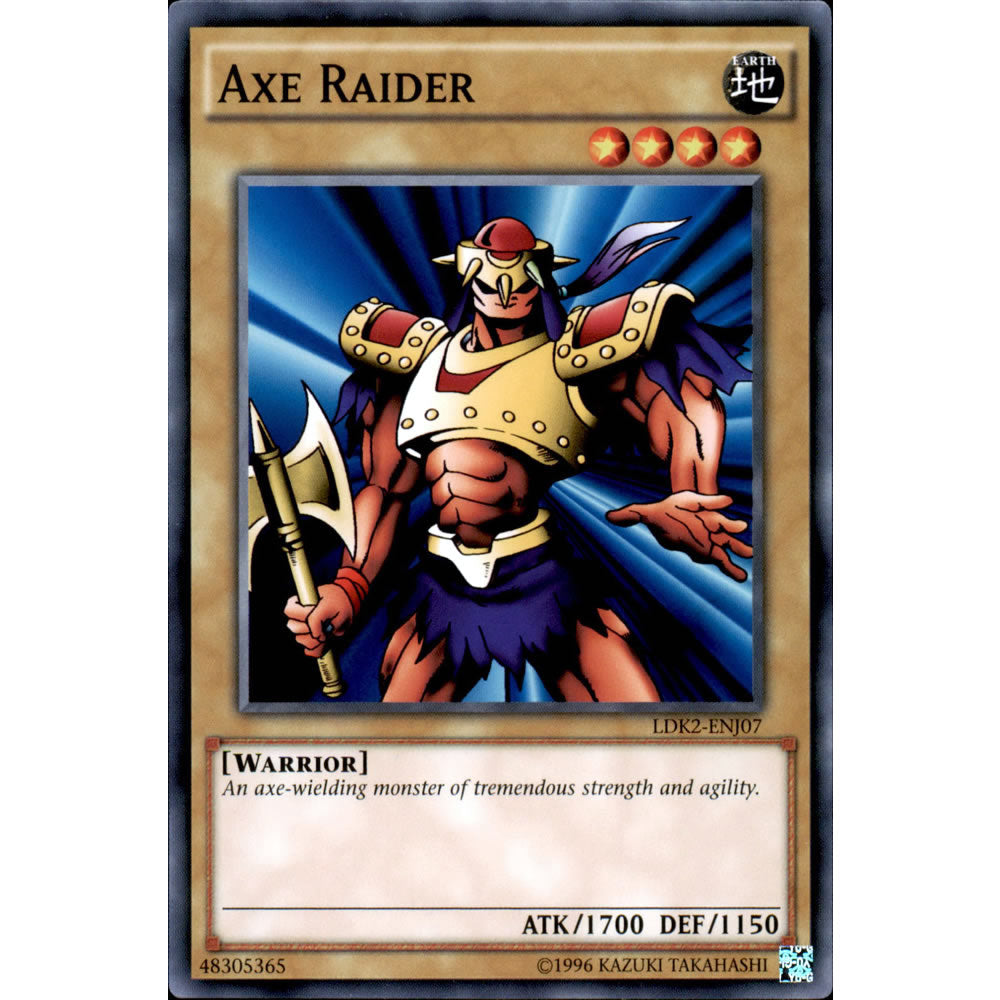 Axe Raider LDK2-ENJ07 Yu-Gi-Oh! Card from the Legendary Decks 2 Set