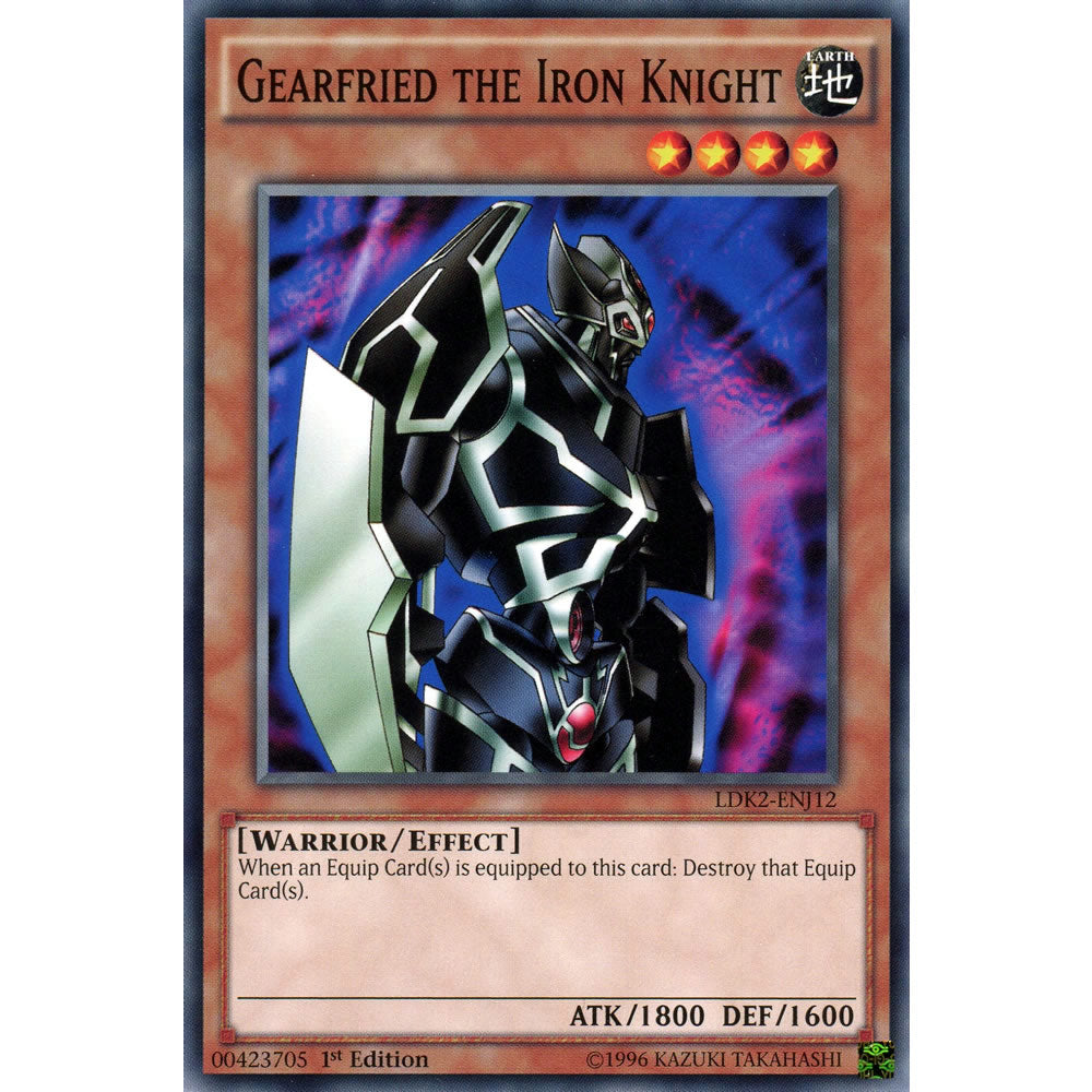 Gearfried the Iron Knight LDK2-ENJ12 Yu-Gi-Oh! Card from the Legendary Decks 2 Set