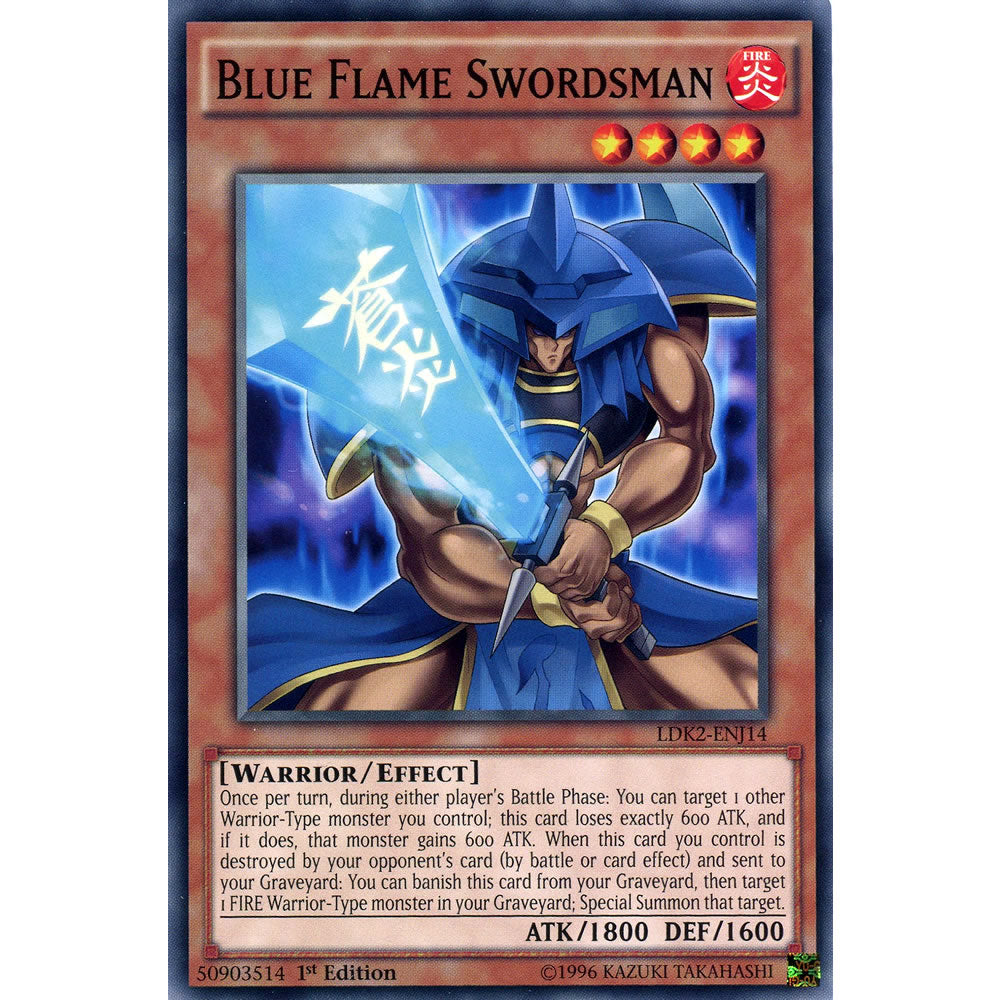 Blue Flame Swordsman LDK2-ENJ14 Yu-Gi-Oh! Card from the Legendary Decks 2 Set