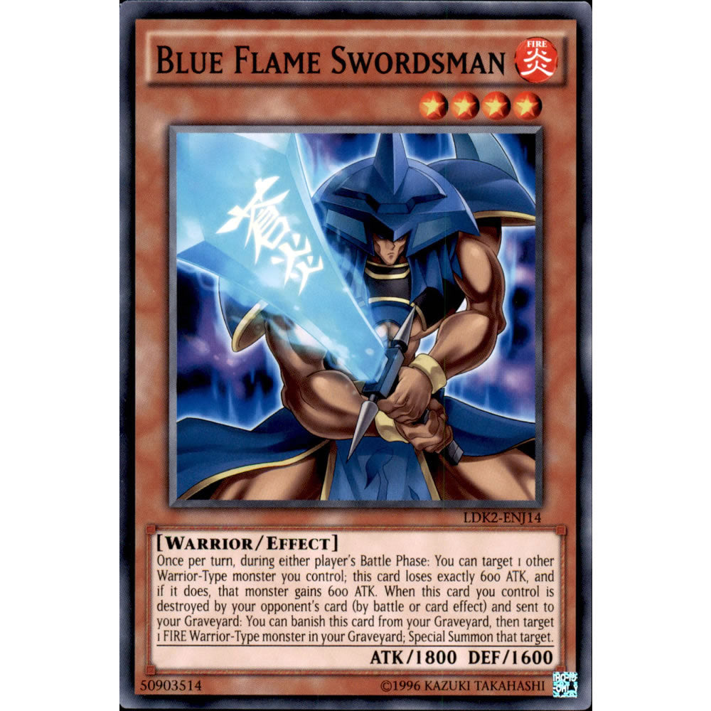 Blue Flame Swordsman LDK2-ENJ14 Yu-Gi-Oh! Card from the Legendary Decks 2 Set