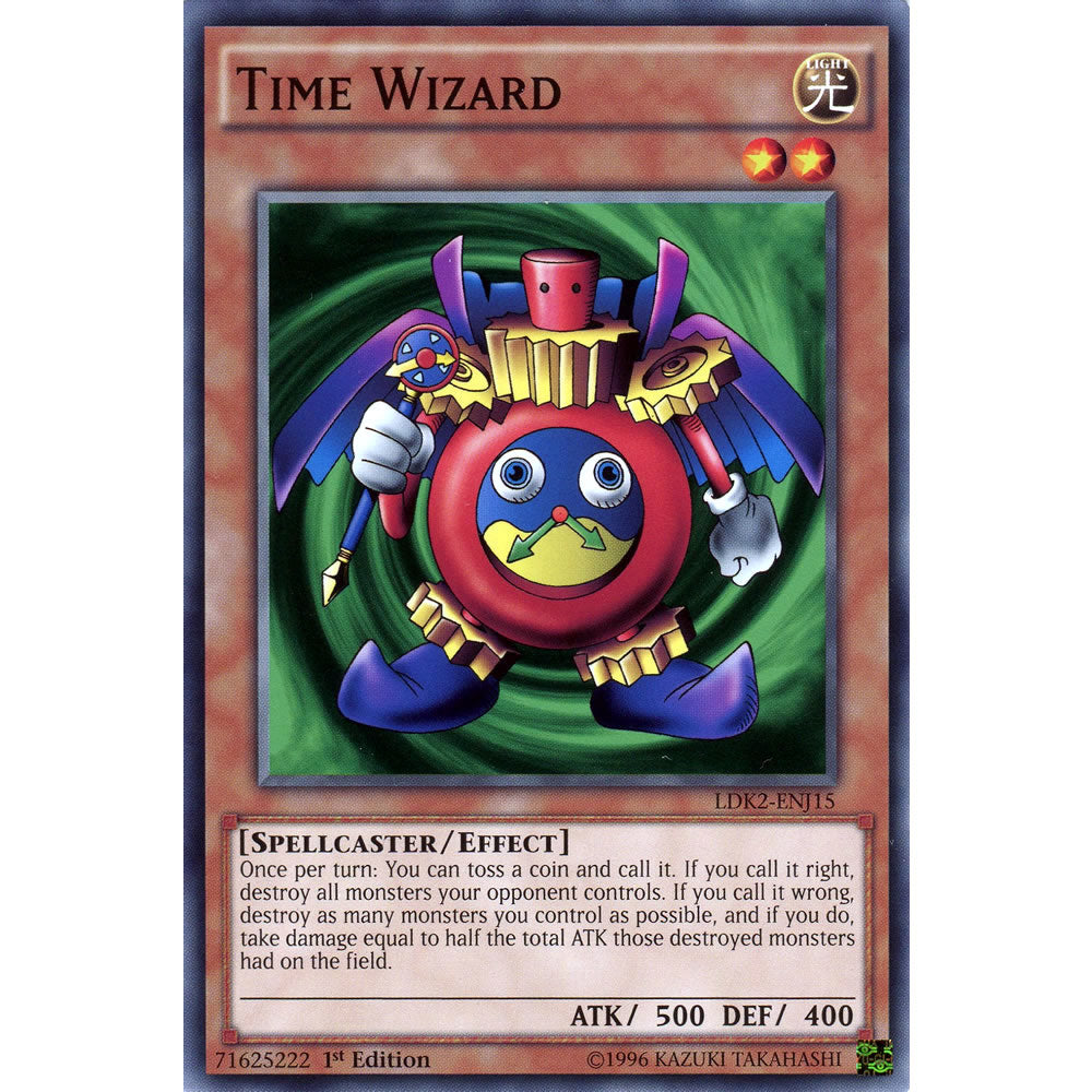Time Wizard LDK2-ENJ15 Yu-Gi-Oh! Card from the Legendary Decks 2 Set