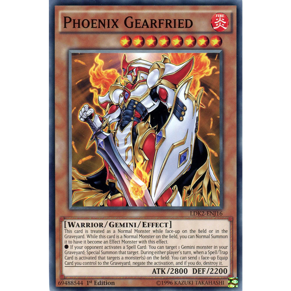 Phoenix Gearfried LDK2-ENJ16 Yu-Gi-Oh! Card from the Legendary Decks 2 Set