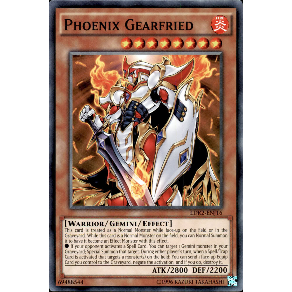 Phoenix Gearfried LDK2-ENJ16 Yu-Gi-Oh! Card from the Legendary Decks 2 Set