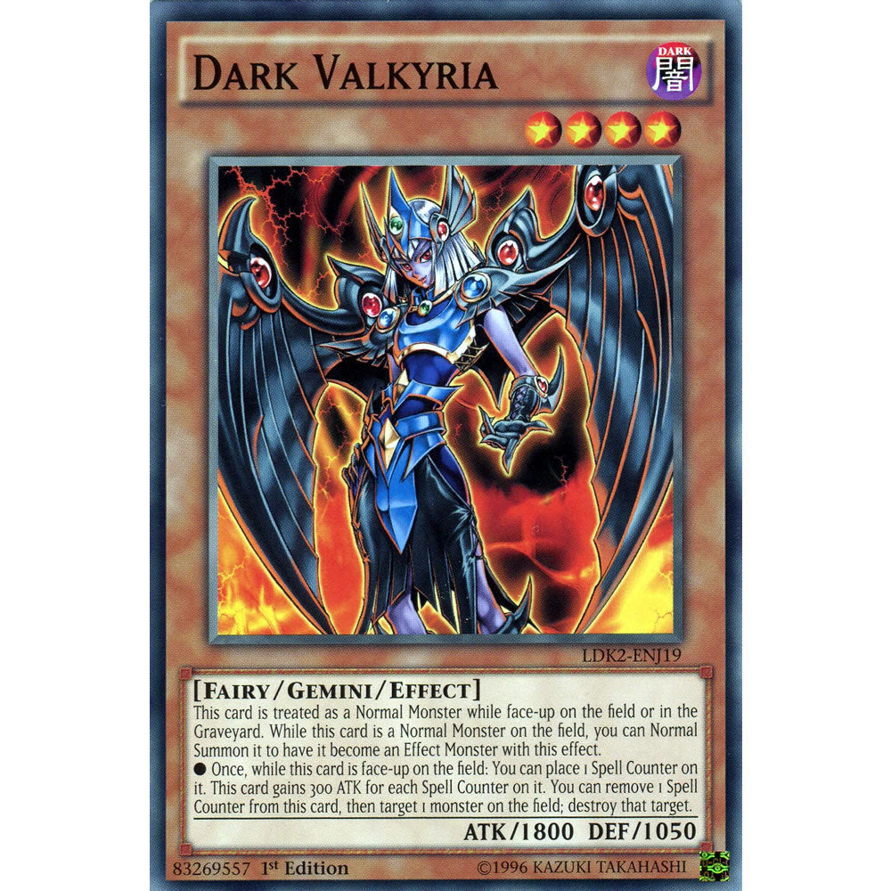 Dark Valkyria LDK2-ENJ19 Yu-Gi-Oh! Card from the Legendary Decks 2 Set