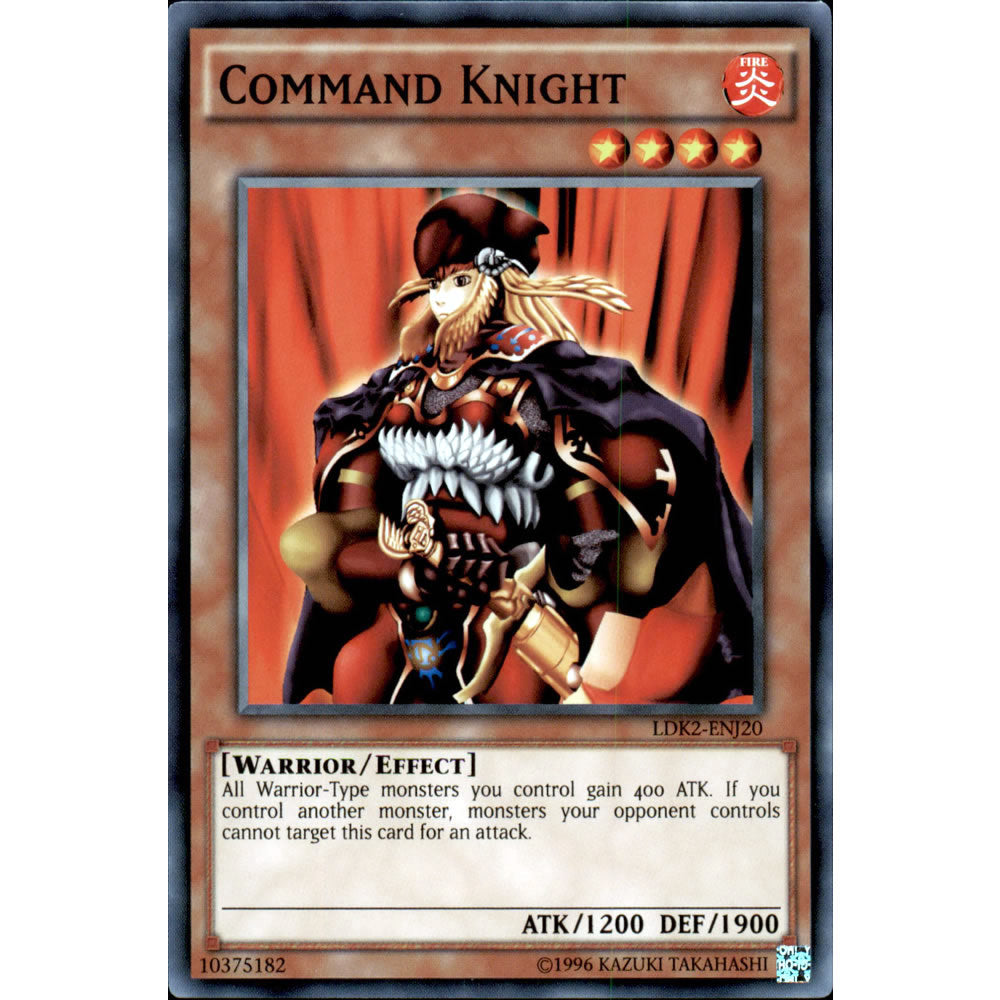 Command Knight LDK2-ENJ20 Yu-Gi-Oh! Card from the Legendary Decks 2 Set