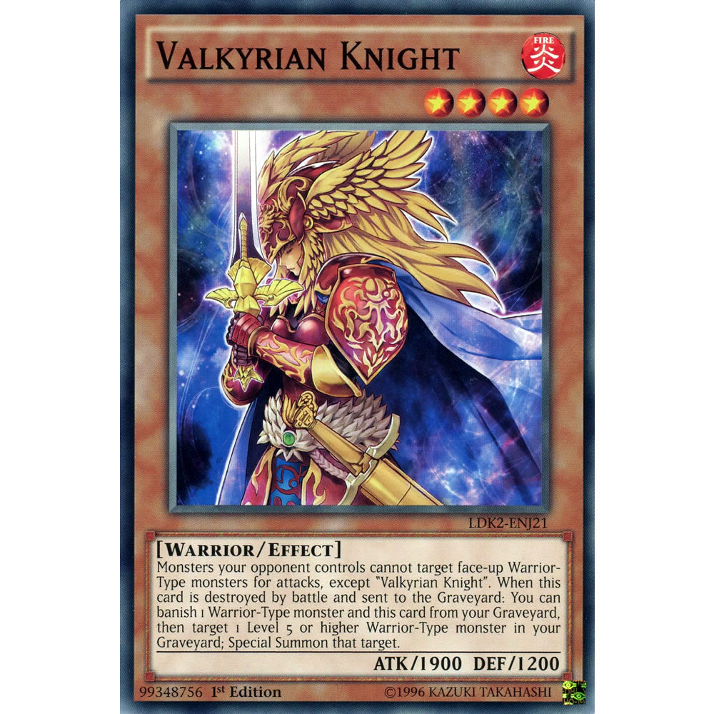 Valkyrian Knight LDK2-ENJ21 Yu-Gi-Oh! Card from the Legendary Decks 2 Set