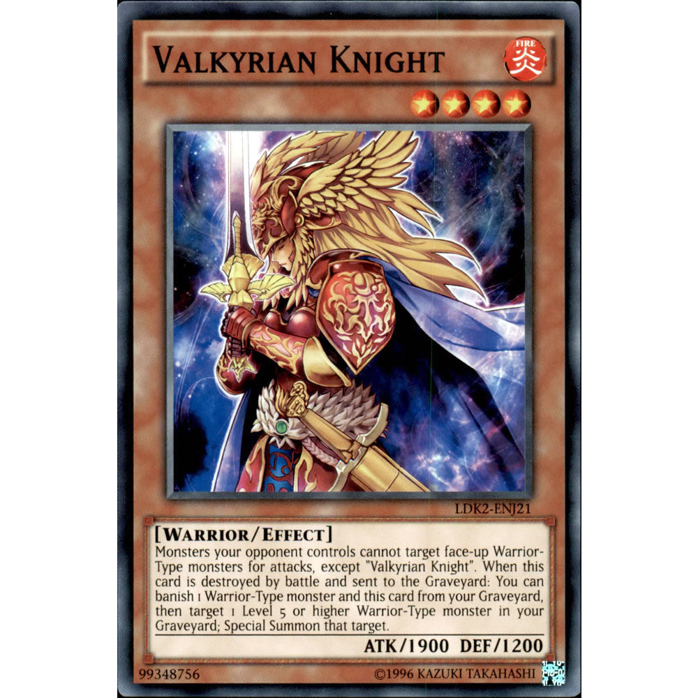 Valkyrian Knight LDK2-ENJ21 Yu-Gi-Oh! Card from the Legendary Decks 2 Set