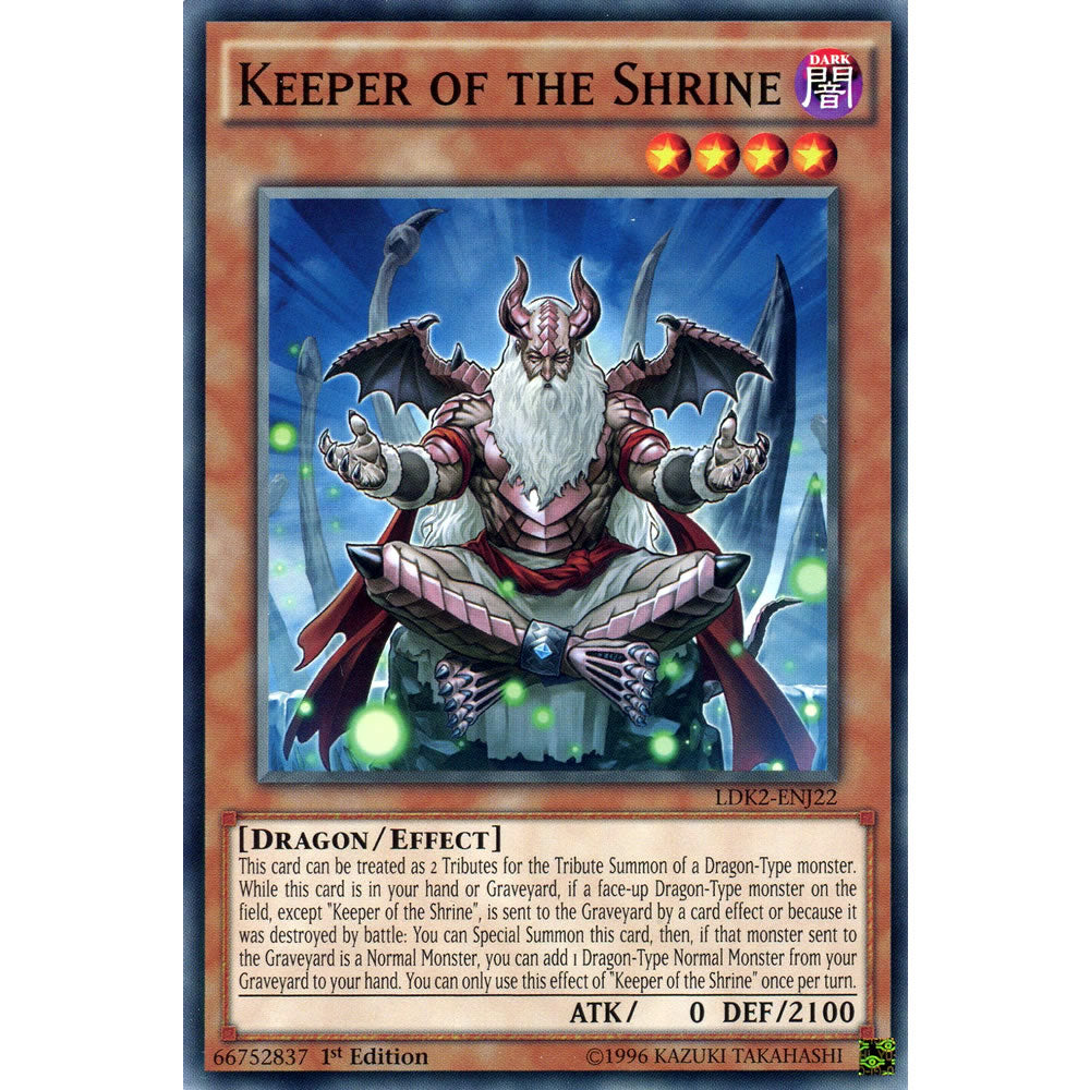 Keeper of the Shrine LDK2-ENJ22 Yu-Gi-Oh! Card from the Legendary Decks 2 Set