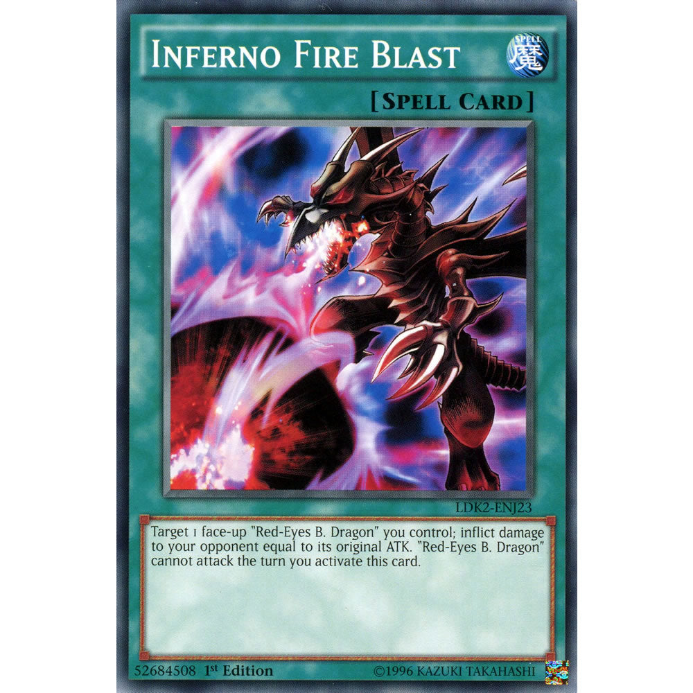 Inferno Fire Blast LDK2-ENJ23 Yu-Gi-Oh! Card from the Legendary Decks 2 Set