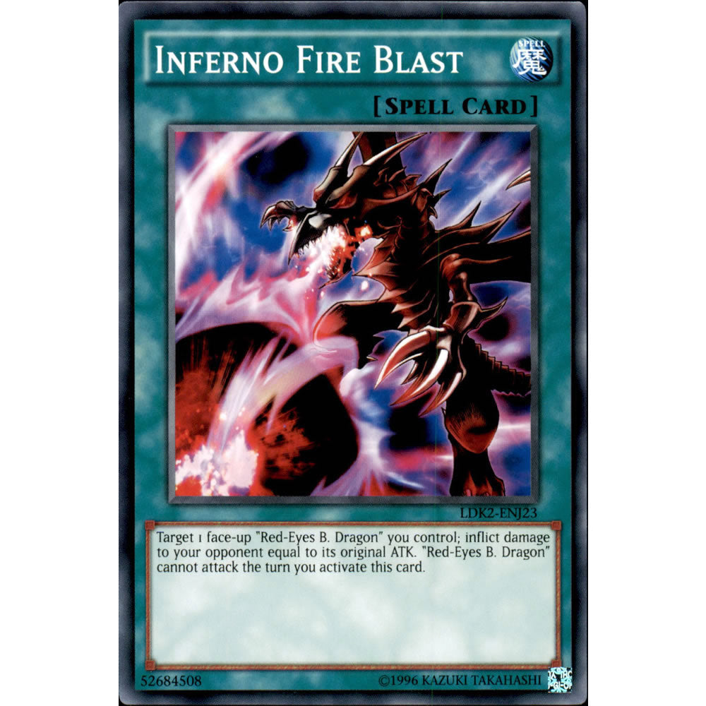 Inferno Fire Blast LDK2-ENJ23 Yu-Gi-Oh! Card from the Legendary Decks 2 Set