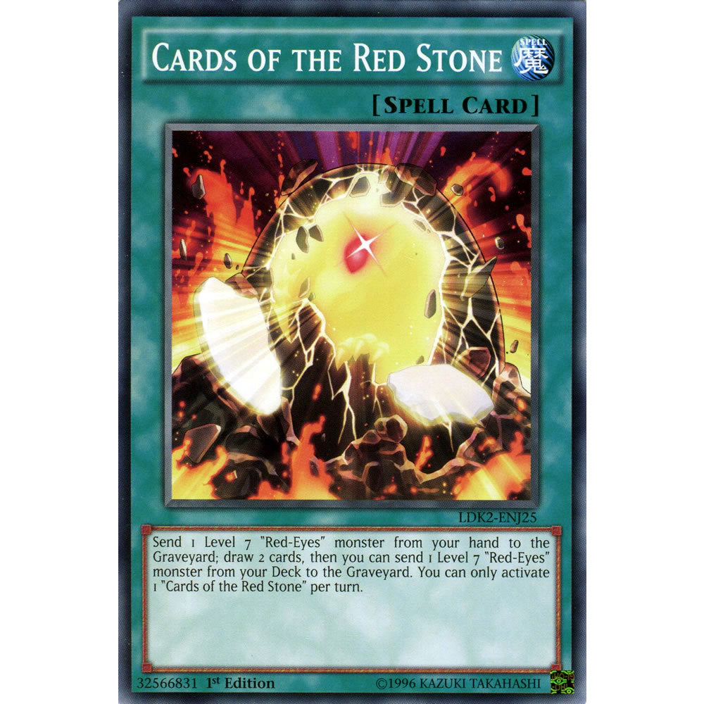 Cards of the Red Stone LDK2-ENJ25 Yu-Gi-Oh! Card from the Legendary Decks 2 Set
