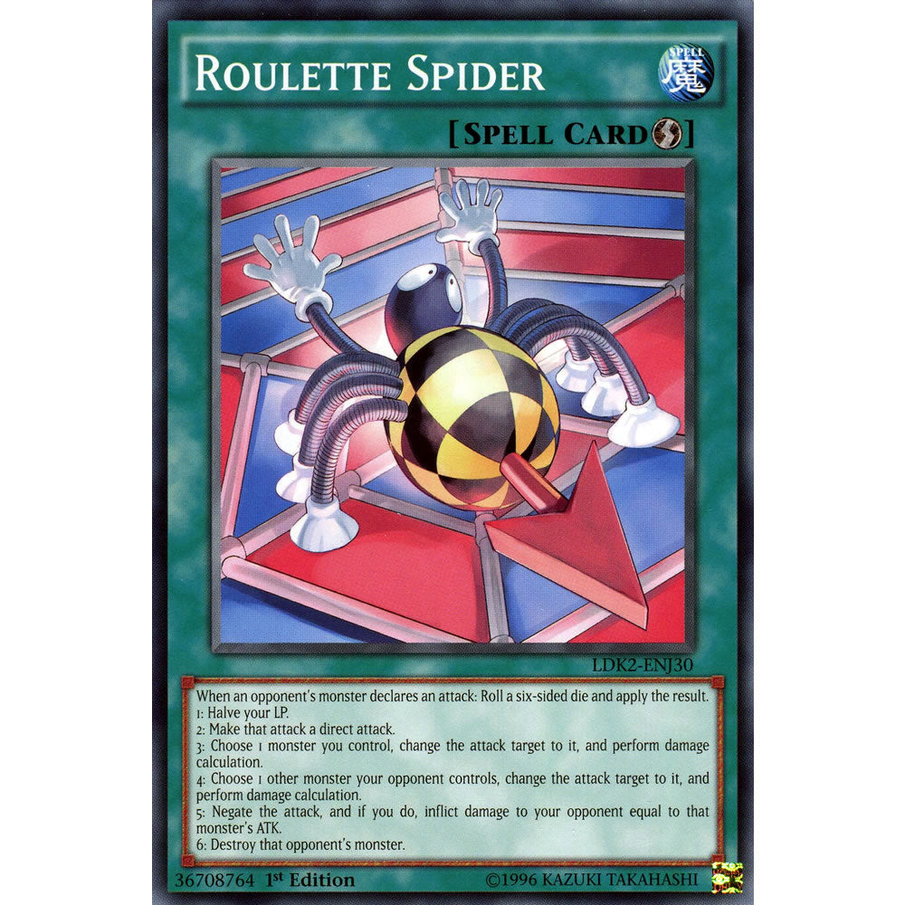 Roulette Spider LDK2-ENJ30 Yu-Gi-Oh! Card from the Legendary Decks 2 Set