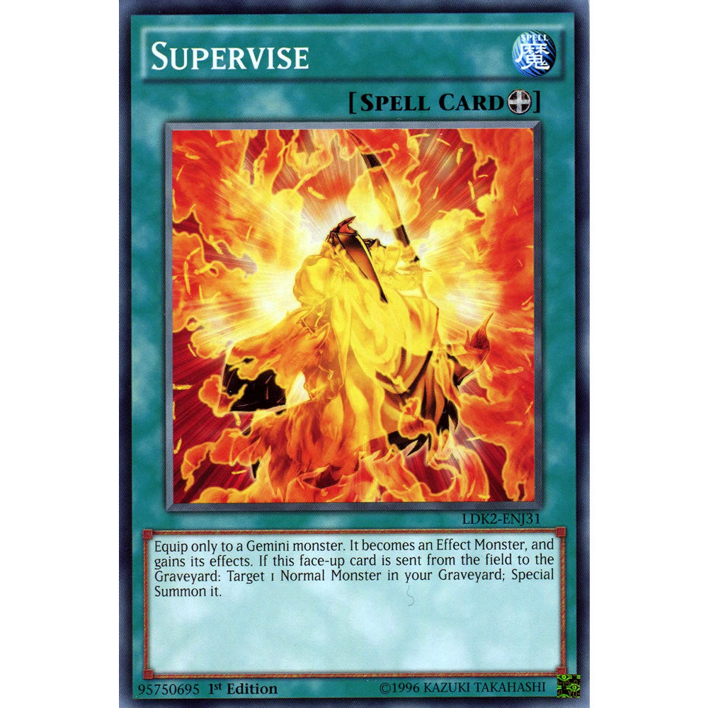 Supervise LDK2-ENJ31 Yu-Gi-Oh! Card from the Legendary Decks 2 Set