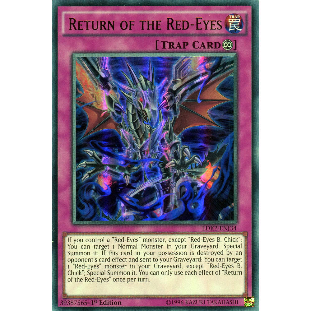 Return of the Red-Eyes LDK2-ENJ34 Yu-Gi-Oh! Card from the Legendary Decks 2 Set