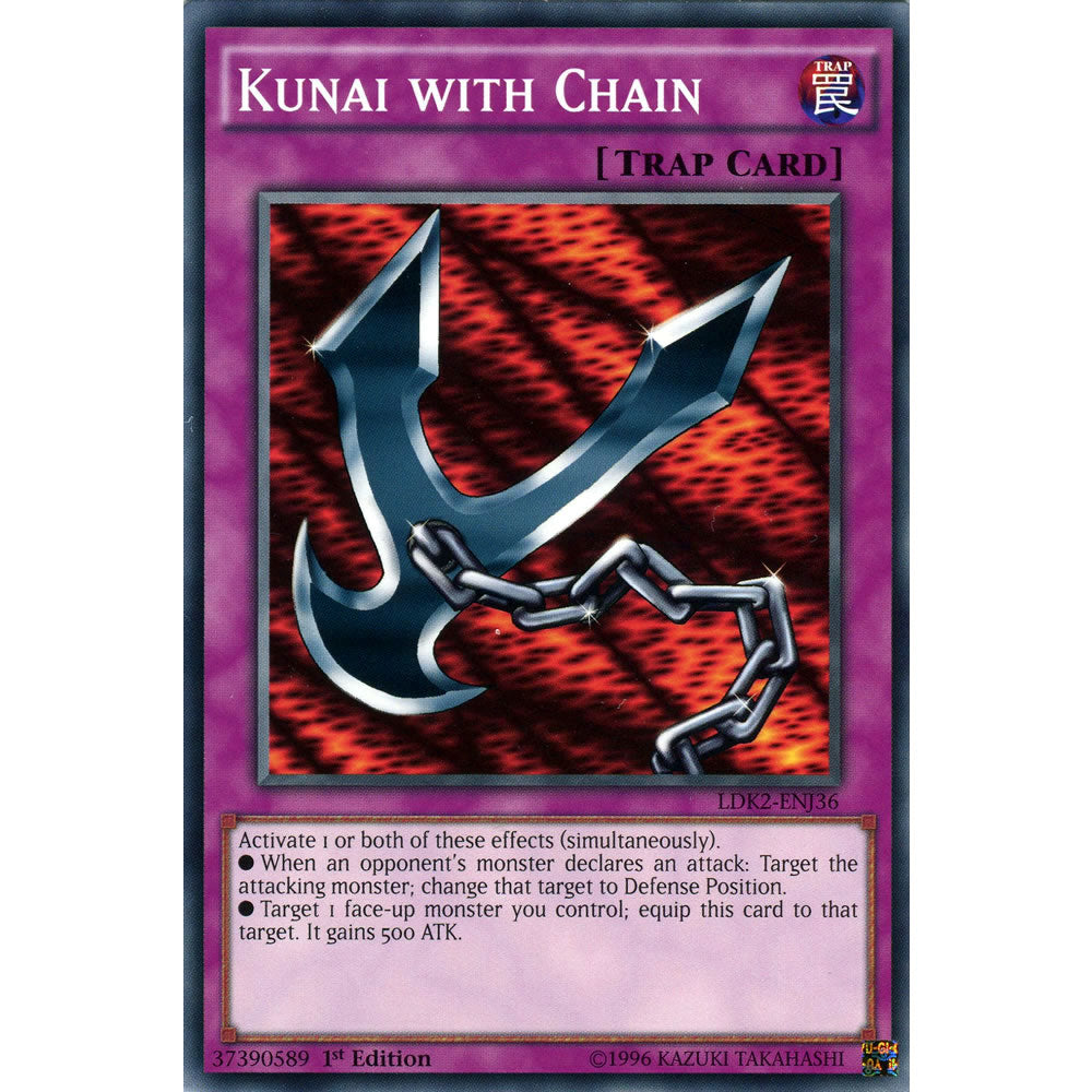 Kunai with Chain LDK2-ENJ36 Yu-Gi-Oh! Card from the Legendary Decks 2 Set