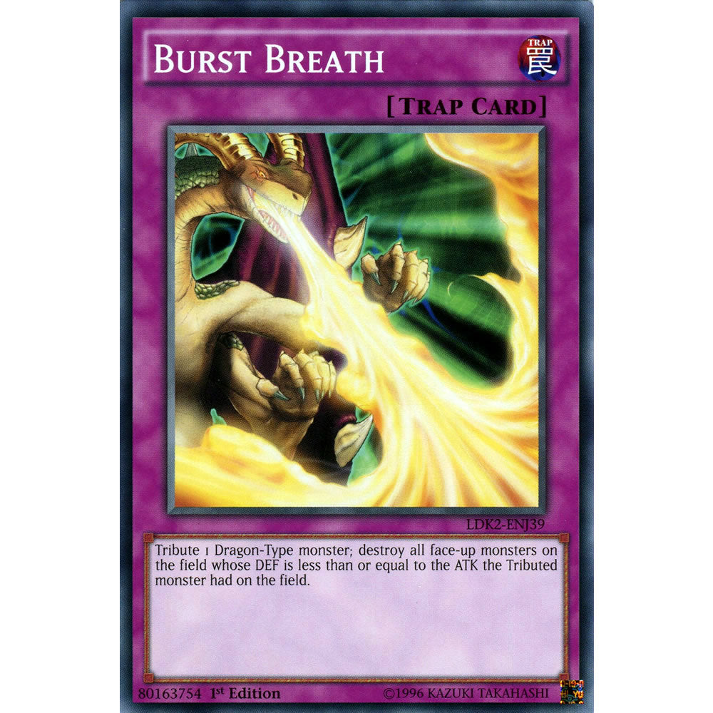 Burst Breath LDK2-ENJ39 Yu-Gi-Oh! Card from the Legendary Decks 2 Set