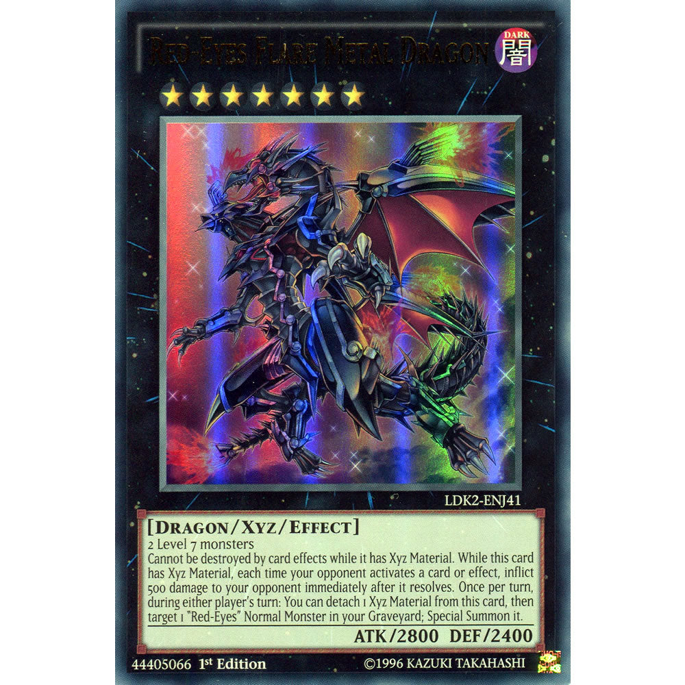 Red-Eyes Flare Metal Dragon LDK2-ENJ41 Yu-Gi-Oh! Card from the Legendary Decks 2 Set