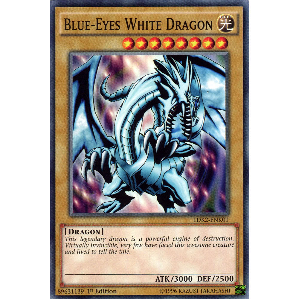 Blue-Eyes White Dragon (Alternate Art 2) LDK2-ENK01 Yu-Gi-Oh! Card from the Legendary Decks 2 Set