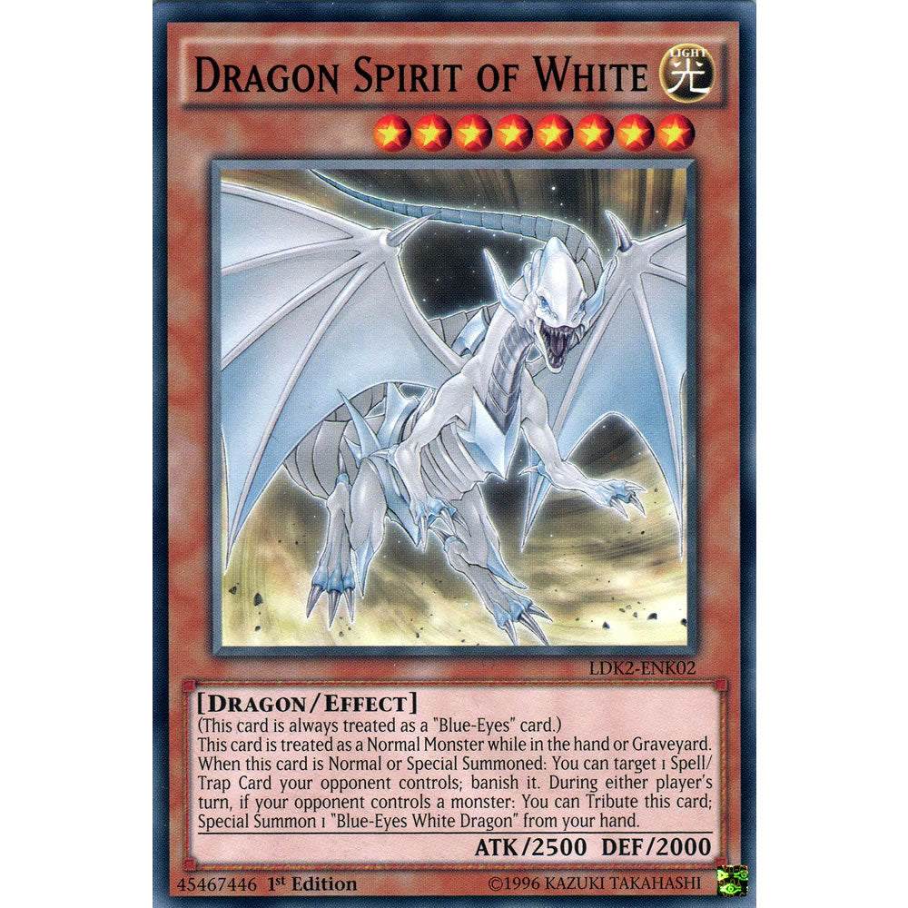 Dragon Spirit of White LDK2-ENK02 Yu-Gi-Oh! Card from the Legendary Decks 2 Set
