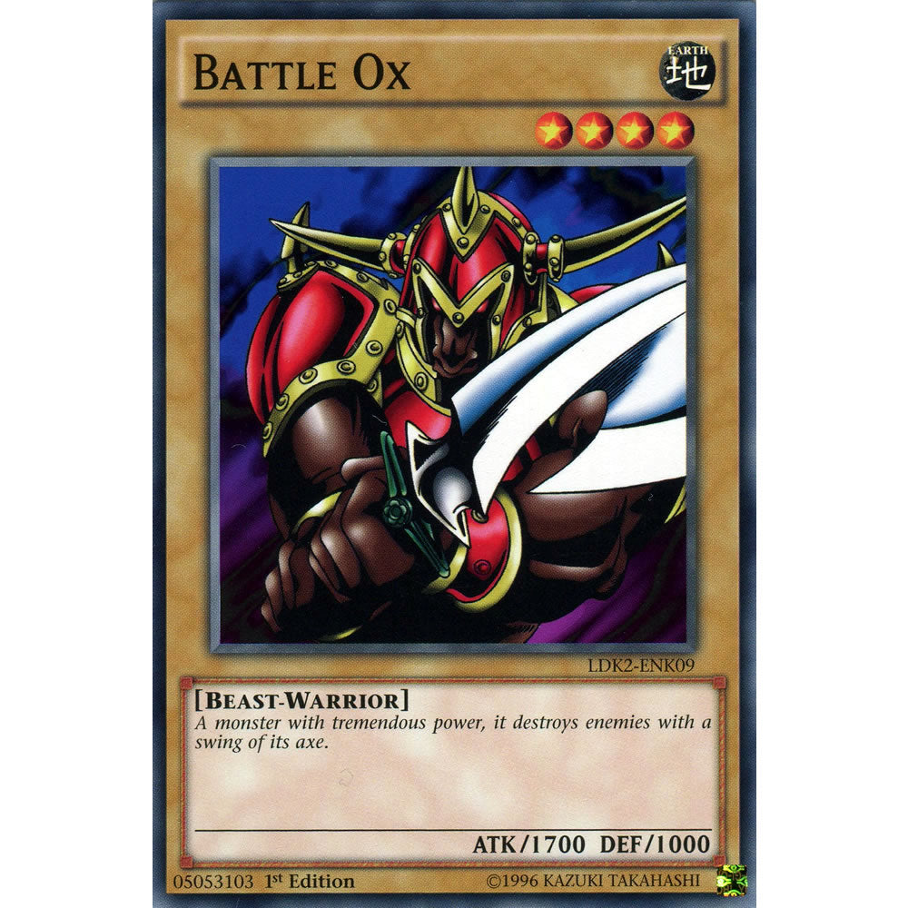 Battle Ox LDK2-ENK09 Yu-Gi-Oh! Card from the Legendary Decks 2 Set