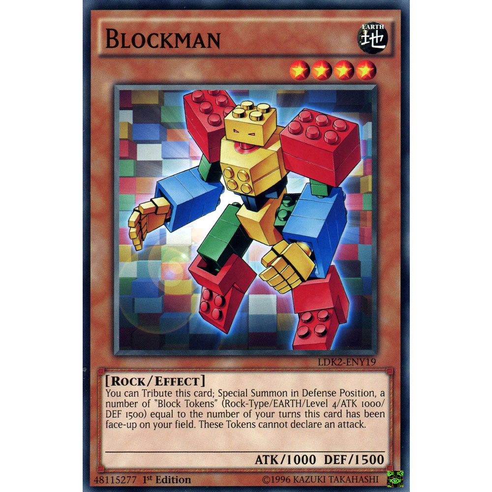 Blockman LDK2-ENY19 Yu-Gi-Oh! Card from the Legendary Decks 2 Set