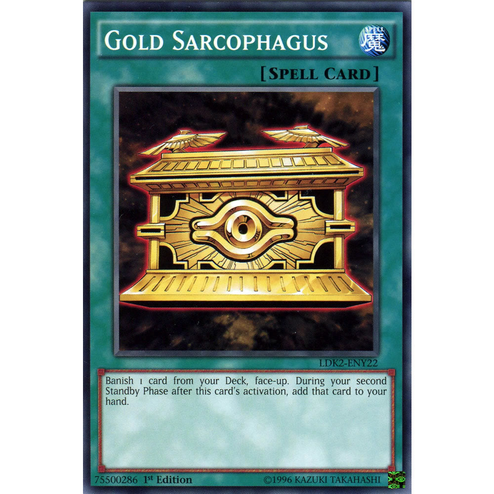 Gold Sarcophagus LDK2-ENY22 Yu-Gi-Oh! Card from the Legendary Decks 2 Set