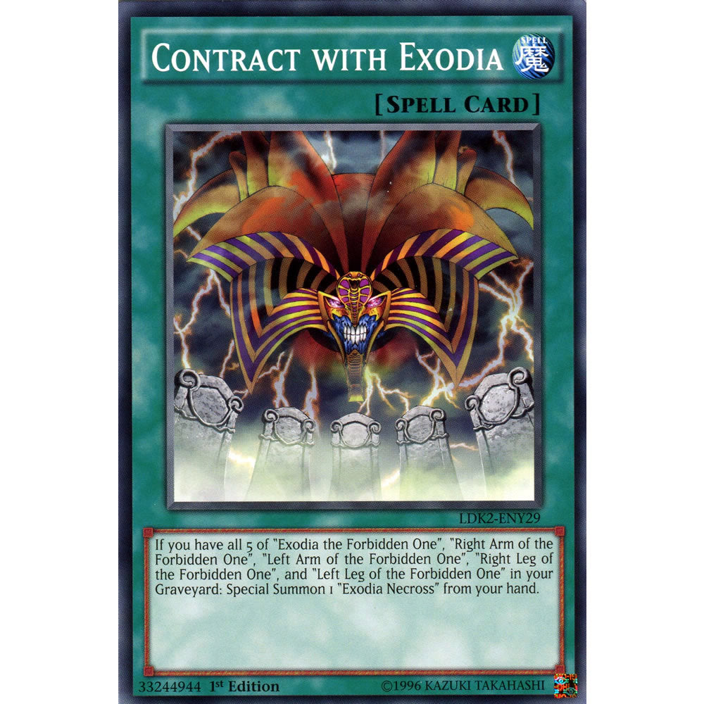 Contract with Exodia LDK2-ENY29 Yu-Gi-Oh! Card from the Legendary Decks 2 Set