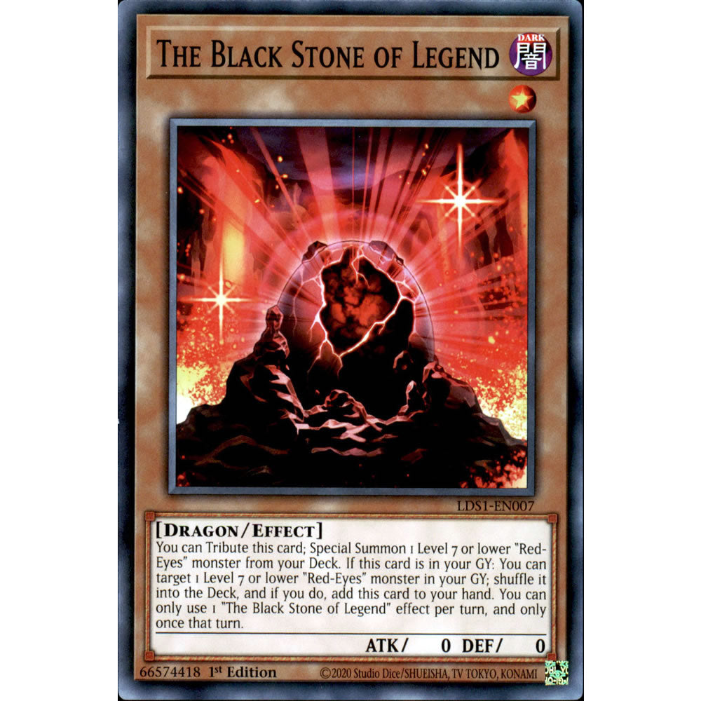 The Black Stone of Legend LDS1-EN007 Yu-Gi-Oh! Card from the Legendary Duelists: Season 1 Set